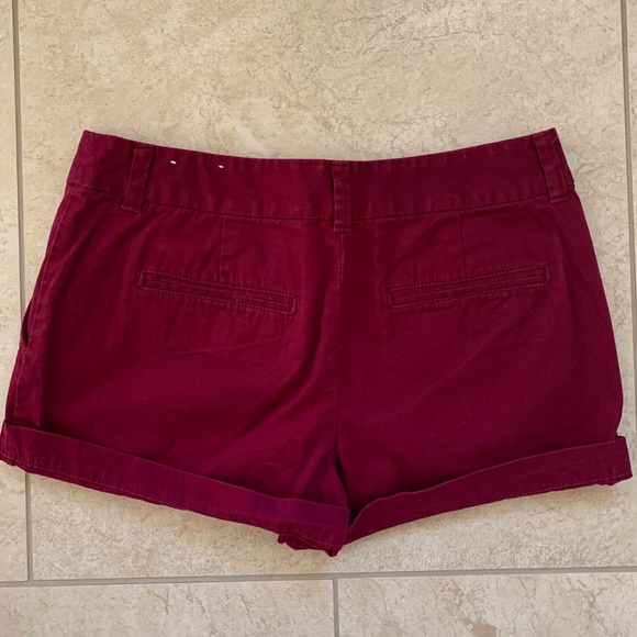 LOFT burgundy shorts - Picture 2 of 3